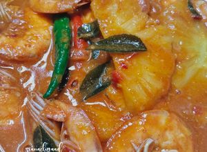 Gambar Kari udang dengan nanas