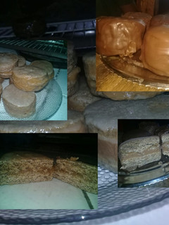 Una foto de Alfajores marplatenses y con baño de azúcar!!!🍫🍫
