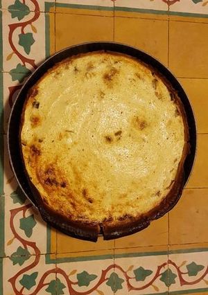 Une photo de Tarte aux poireaux et au tofu soyeux