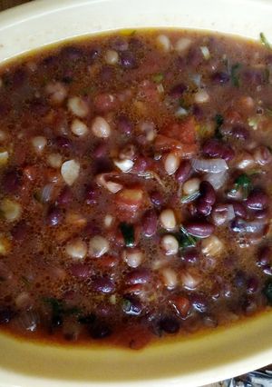 A picture of Githeri stew.