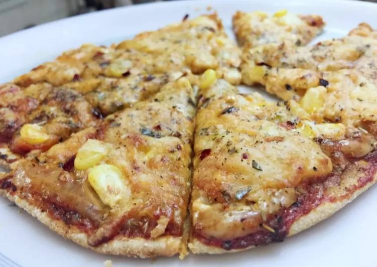 Homemade corn pizza