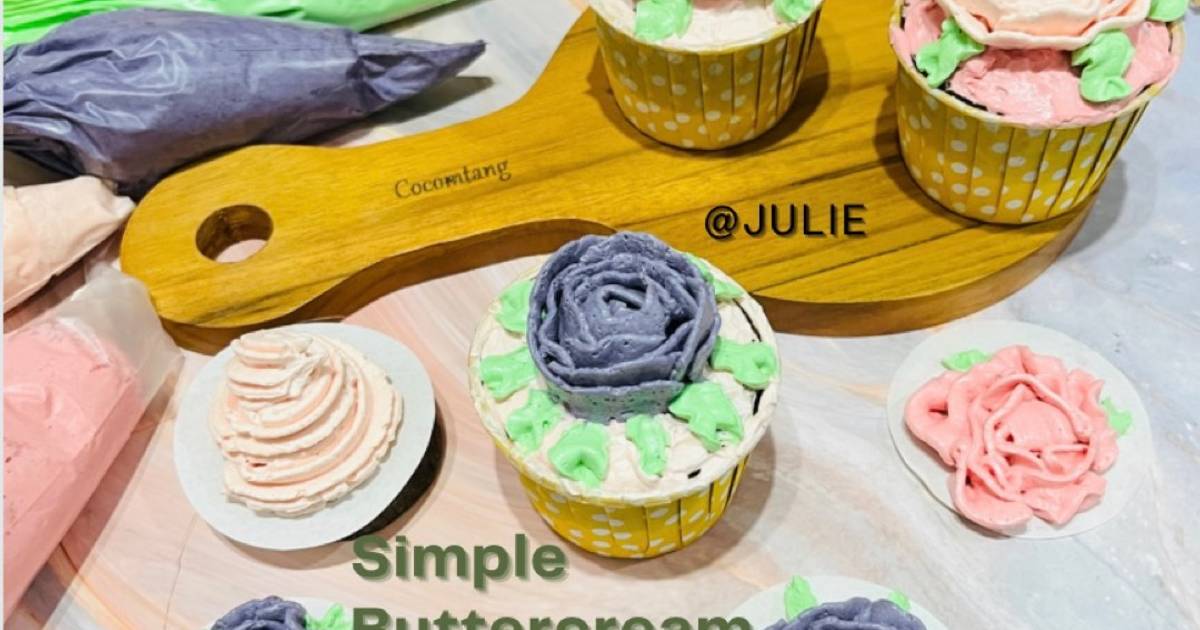 Resep 90. SIMPLE Buttercream untuk pemula oleh Juliana Tendeas Cookpad