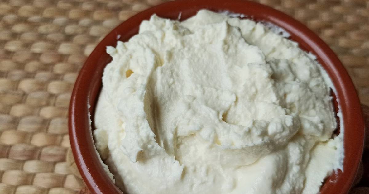 Queso mascarpone casero fácil Receta de Ir CrM- Cookpad