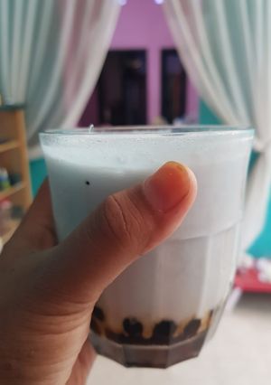 Foto resep Milk tea telang pakai Boba