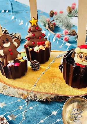 Une photo de Sucette chocolat Noël