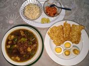 Gambar rawon daging goreng
