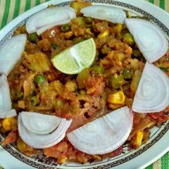 A picture of Chatpati shakarkandi masala.