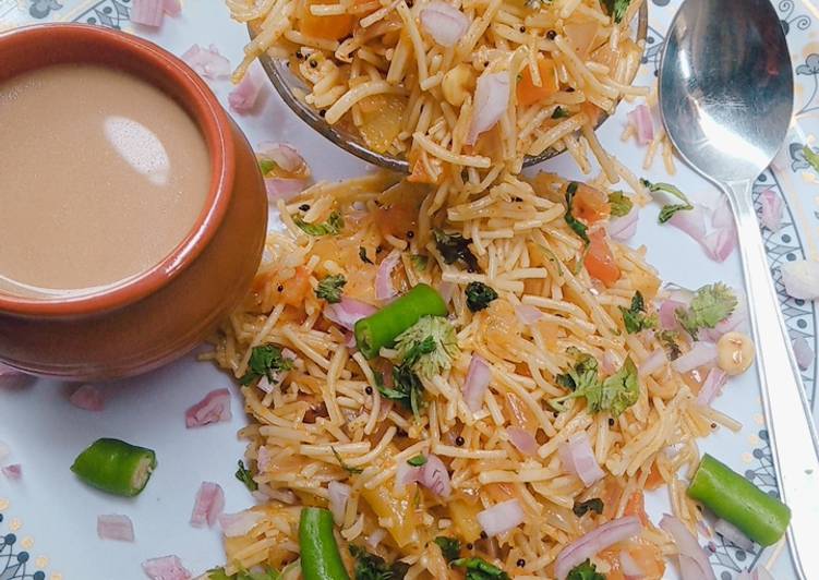 How To Make  Veg Salted Vermicelli