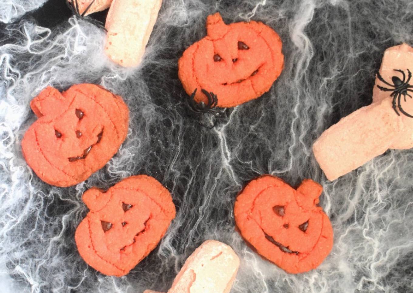 Mini citrouilles aux biscuits roses