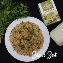 A picture of Chicken and Kasuri Methi Fried Rice.