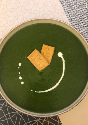 Una foto de Puré de Espinacas