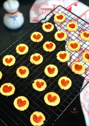 Foto resep Strawberry Thumbprint with Love