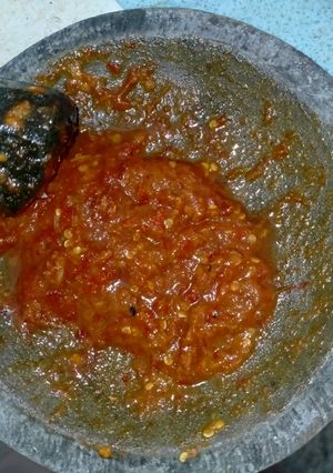 Foto resep Sambal terasi pedas manis untuk lalapan