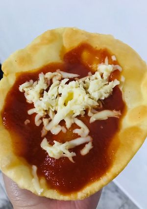 Una foto de Pizza frita ;)