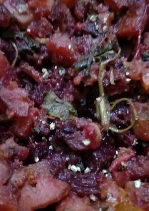 A picture of Beet Root sabji.