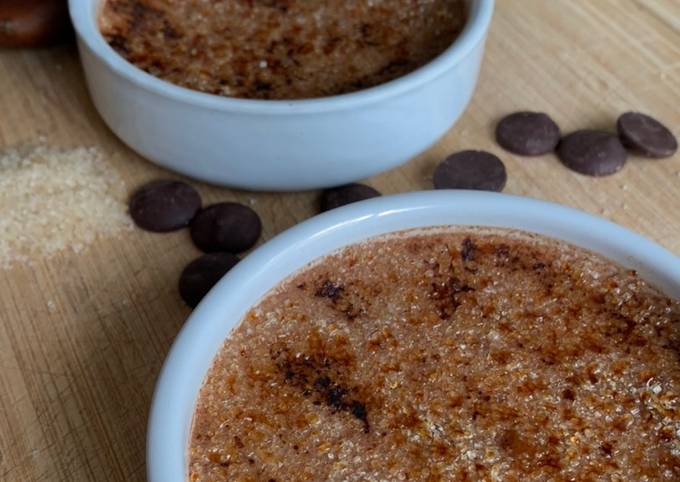 Crème brûlée au chocolat de Pierre Hermé