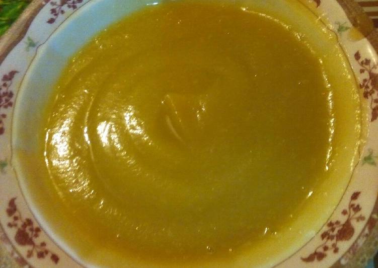 Recipe of Homemade Sweet potato and butternut soup #vegetarian dish