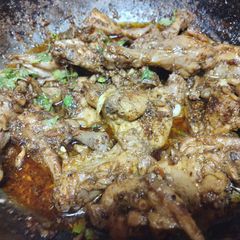 A picture of Balochi Tikka Karahi.