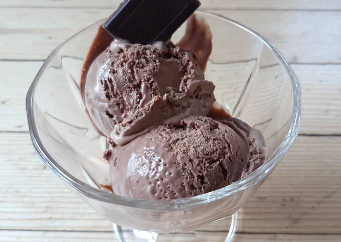 Glace au chocolat, saveur tonka