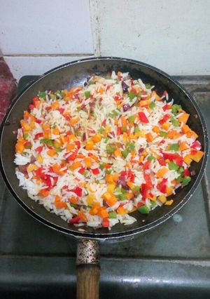 A picture of Vegetable rice.