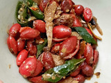 Oseng Kulit Melinjo Pedas Ikan Asin