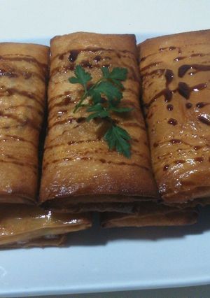 Una foto de Rollitos de pollo al cabrales