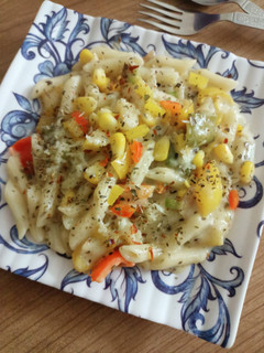 क्रीमी वेज पास्ता (creamy veg pasta recipe in Hindi) रेसिपी मुख्य फोटो