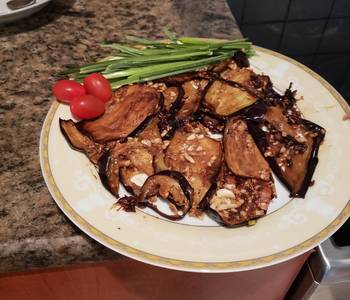 Easy Making Recipe Eggplant  with garlic and vinegar  Restaurant Style