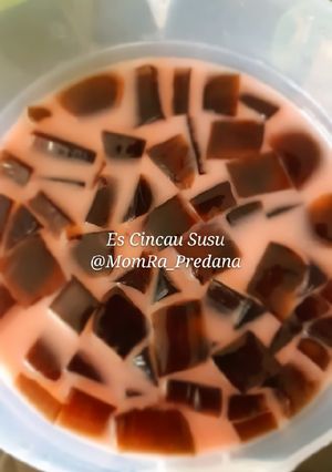 Foto resep 38.Es Cincau Susu