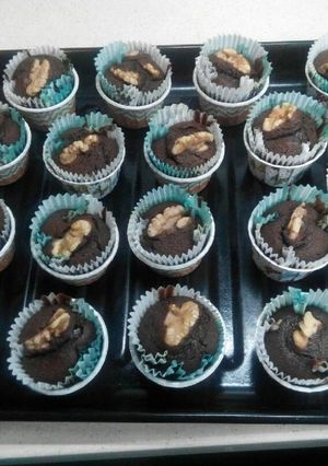 Foto resep Cupcakes Coklat Walnut