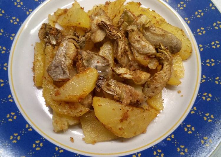 Carciofi e patate sabbiose