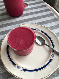 Una foto de Gazpacho de remolacha