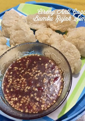 Foto resep Cireng Anti Gagal Bumbu Rujak Simple - Anti Meledak - Layak Jual