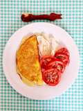 Mi omelette de queso 🥚 🧀 bien cocido, básico, nutritivo y saciante