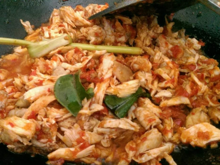 Resep Ayam suwir pedas asam manis yang Menggugah Selera