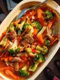 Tumis wortel jamur brokoli