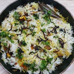 Veg dum biryani A picture of Veg dum biryani.