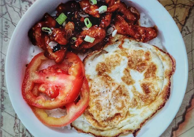 Rice Bowl Ayam Panggang Saus Ala Thai