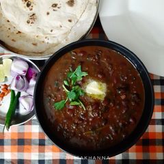 A picture of Rajma with Methi and Palak.