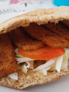 Una foto de Kebab de seitán
