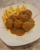 Albóndigas en salsa con un toque de brandy