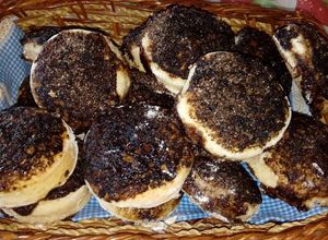 Una foto de Tortitas negras súper fáciles