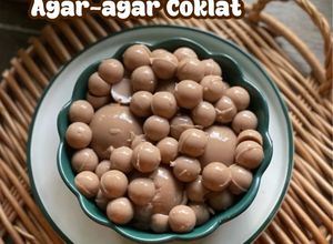 Gambar Bebola Agar-agar Coklat