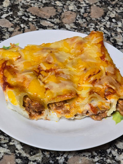 Una foto de Canelones de pollo y foie-gras