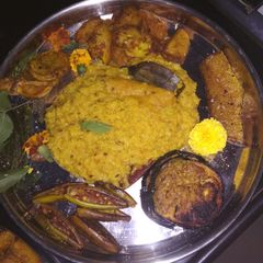A picture of Bhog thali.