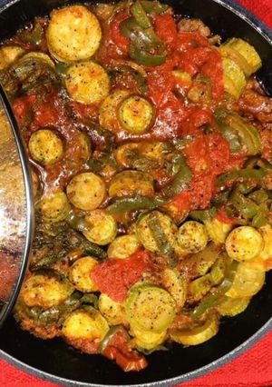 صورة لوصفة طاجن كوسا باللحمه المفرومه 😋