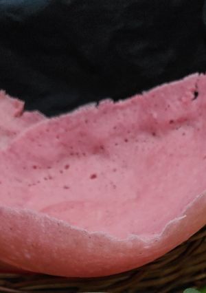 A picture of Beetroot appam.