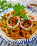 Cuống đuôi xào nghệ