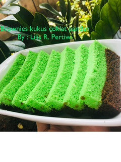 Foto resep Brownies kukus coklat pandan