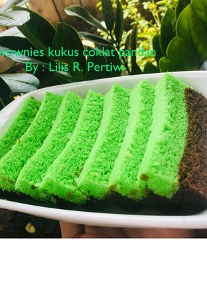 Foto resep Brownies kukus coklat pandan